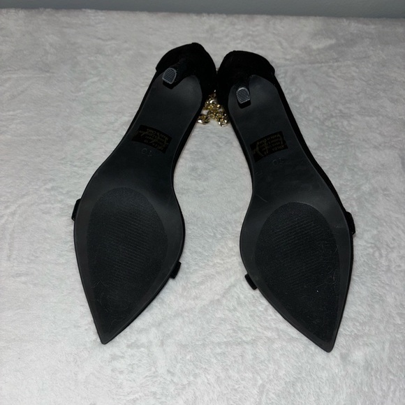 Black Chain Strap Heels - Picture 5 of 5